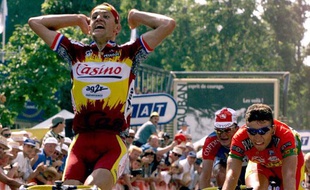 Jacky Durand remporte la 8e étape du Tour de France 1998, à Montauban