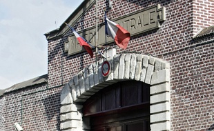 L'entrée de la maison d'arrêt de Loos, près de Lille.