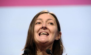 La députée Karine Berger, le 27 octobre 2012,à une convention du PS, à Paris.
