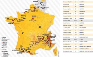 Une carte présentée comme celle du parcours a fuité sur Twitter le 21 octobre 2014.