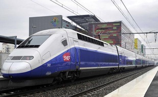 Un TGV de la SNCF à Perpignan en janvier 2011.