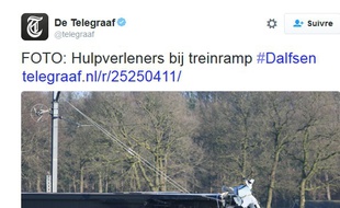 Un accident de train aux Pays-bas a fait au moins plusieurs blessés.
