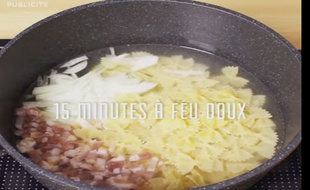 La recette du One pot pasta à la carbonara n'a guère plus de l'autre côté des Alpes.