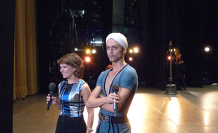 Katerina Novikova et le danseur Denis Rodkin sur la scène du théâtre du Bolchoï, le 26 octobre 2014.