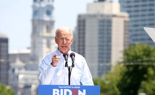 Joe Biden en meeting à Philadelphie, le 18 mai 2019.