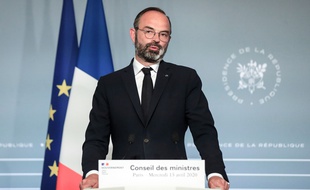 Edouard Philippe en conférence de presse le 15 avril 2020.