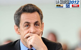 Nicolas Sarkozy dans la Course 2012.