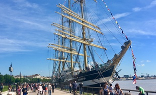 Le voilier Sedov a été visité par 9.000 personnes lors de son passage à Bordeaux.