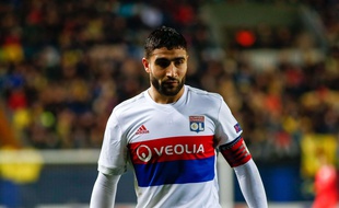 Nabil Fekir, ici lors d'un de ses derniers matchs avant son arthroscopie du genou, le 22 février contre Villarreal en Ligue Europa.