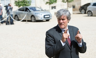 Stephane Le Foll, le porte parole du gouvernement devant l'Elysée le 11 juin 2014.