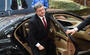 Le président ukrainien Petro Porochenko, le 12 février 2015 à Bruxelles