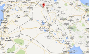 Google map de Qaraqosh, en Irak.