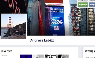 Profil Facebook d'Andreas Lubitz