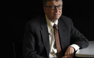 Le co-fondateur de Microsoft, l'Américain Bill Gates, à Berlin le 27 janvier 2015