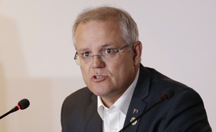 Le Premier ministre australien Scott Morrison, lors du sommet de l'Apec en Papouasie-Nouvelle-Guinée le 18 novembre 2018.