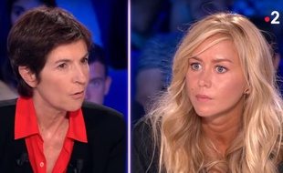 Extrait d'«ONPC» du 15 septembre 2018, avec le recadrage d'Enora Malgré par Christine Angot