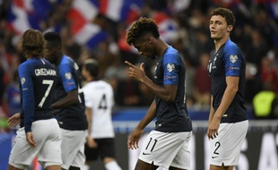 Kingsley Coman a inscrit un doublé avec l'équipe de France, face à l'Albanie, le 7 septembre 2019.