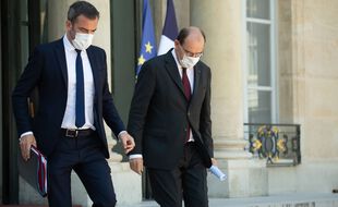 Olivier Véran et Jean Castex.