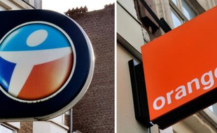 Montage des logos de Bouygues Télécom et Orange