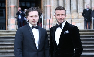 Brooklyn Beckham et son père, David, à l'avant-première de Our Planet à Londres