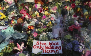 Hommage à Sarah Everard à Londres, illustration