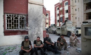 Des soldats irakiens dans la ville de Ramadi, le 19 septembre 2014