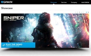 Gaikai est un service américain de jeu en streaming qui permet de jouer gratuitement à des démos ou à des premiers niveaux de jeux récents directement dans son navigateur.
