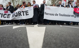 Les avocats de Toulouse sont en grève depuis le 5 janvier.