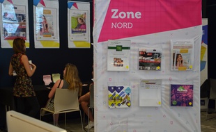 L'Espace Montpellier Logement dans le hall de la mairie à Montpellier