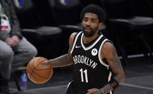 Le meneur des Brooklyn Nets Kyrie Irving le 6 mai 2021.