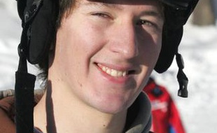 Le spécialiste français du snowboardcross, Paul-Henri De Le Rue, le 2 février 2006 lors d'un entraînement à Vars.
