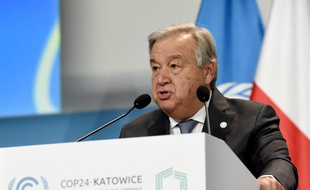 Antonio Guterres à Katowice où se déroule jusqu'à ce vendredi 14 décembre la COP24.