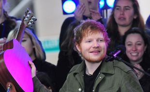 Le chanteur Ed Sheeran sur scène à New York