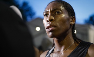 Caster Semenya, à Montreuil lors d'une sortie sur 2000m, le 11 juin 2019.