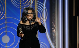 Oprah Winfrey lors des Golden Globes, le 9 janvier 2018.