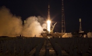 Trois astronautes ont décollé vers l'ISS à bord d'une fusée Soyouz