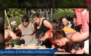 La fête de l'andouille et du cornichon à Bèze en Bourgogne.