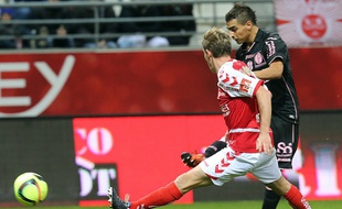 L'attaquant du TFC Wissam Ben Yedder a inscrit un triplé à Reims en Ligue 1, le 9 janvier 2016.
