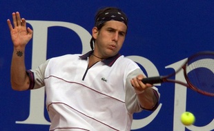 Le Français Jérôme Golmard en avril 2001 au tournoi de Monte-Carlo.