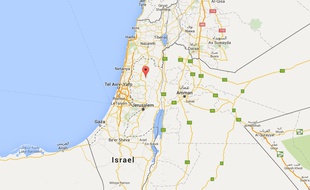 Localisation de Naplouse, en Cisjordanie.
