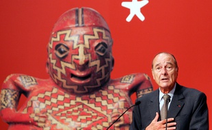 Jacques Chirac inaugure le musée du Quai Branly, le 20 juin 2006.