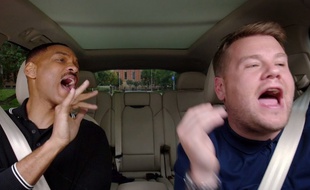 Will Smith et James Corden dans un épisode de «Carpool Karaoke - The Series».