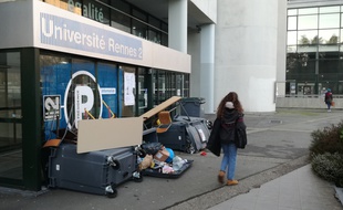 L'université Rennes 2 est bloquée ce lundi matin.