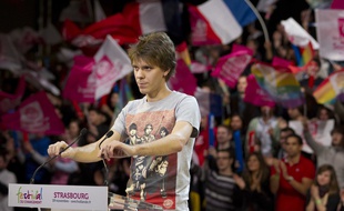 Thierry Marchal-Beck au congrès des jeunes socialistes, à Strasbourg, le 19 novembre 2011.