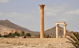 Photo de la cité antique de Palmyre en Syrie, publiée le 27 mars par l'agence Sana.