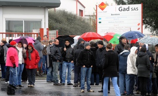 L'abattoir Gad a fermé ses portes le 11 octobre 2013, avec à la clé 889 licenciements.