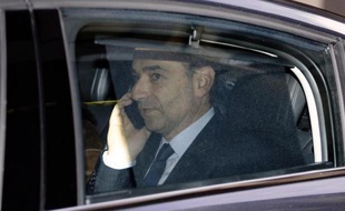 L'ancien patron de l'UMP Jean-François Copé quitte le pôle financier le 3 février 2015 à Paris