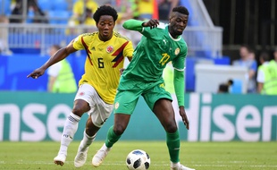 L'attquant sénégalais M'Baye Niang a joué la Coupe du monde en Russie cet été. Ici face à la Colombie.