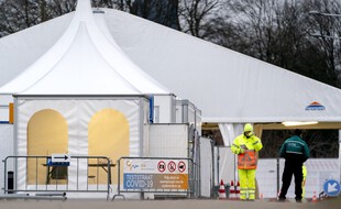 Un centre de tests aux Pays-Bas, à Hilversum, le 30 janvier 2021.