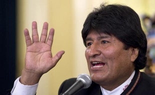 Le président bolivien Evo Morales le 13 octobre 2014 à La Paz